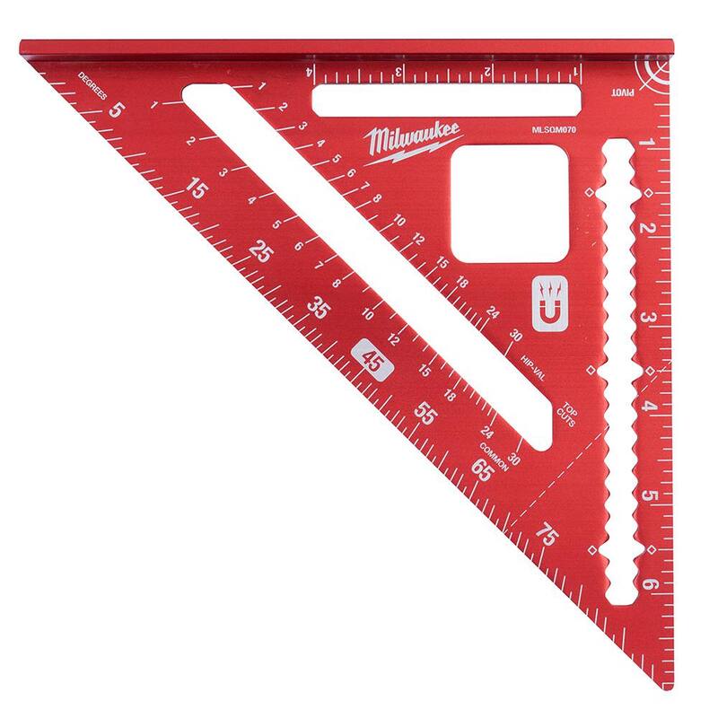 Milwaukee 7 in. Magnetic Rafter Square - MLSQM070