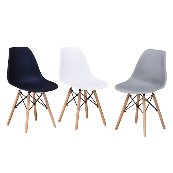 Kd Gabinetes Mickey Modern Grey Dining Chair - Set of 4 - KD2207583