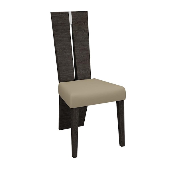 Homeroots Gray Dining Chair - 19 x 24 x 42 in. - 366217