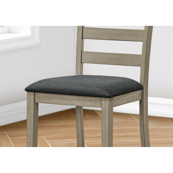 Monarch Specialties Dining Chair, 44'' Height, Counter Height, Upholstered, Transitional, 2PK - I 1382