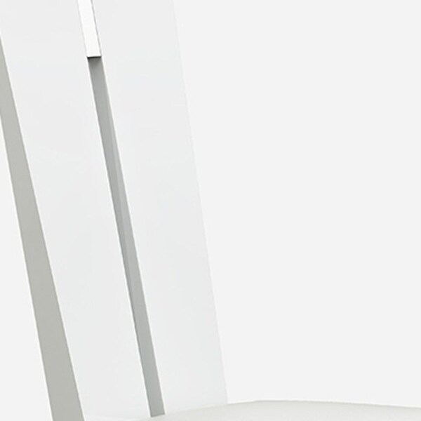 Homeroots White Dining Chair 24 x 19 x 42 in. - 366265