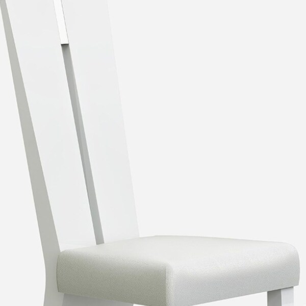 Homeroots White Dining Chair 24 x 19 x 42 in. - 366265