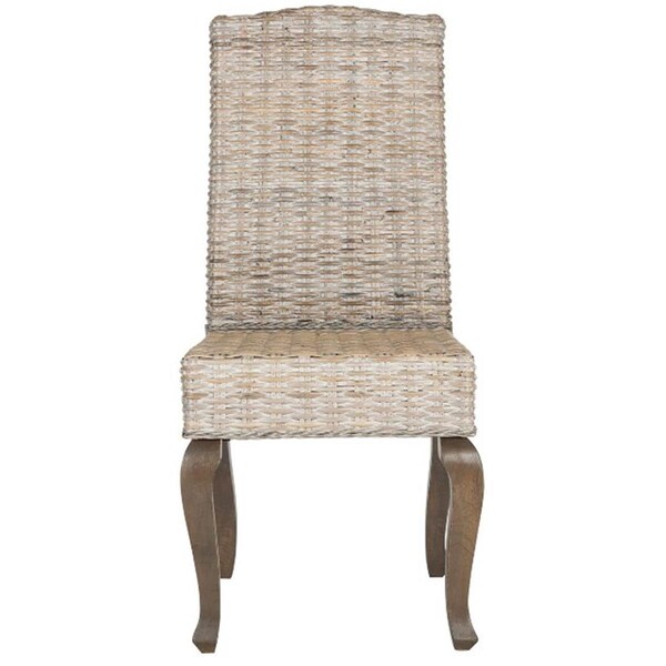 Safavieh Milos Dining Chair- White Washed - 41 x 24 x 19 in. - SEA8018B-SET2