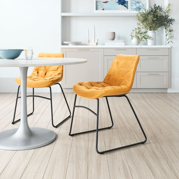 Zuo Modern Tammy Dining Chair Set Of 2 Yellow - 109335