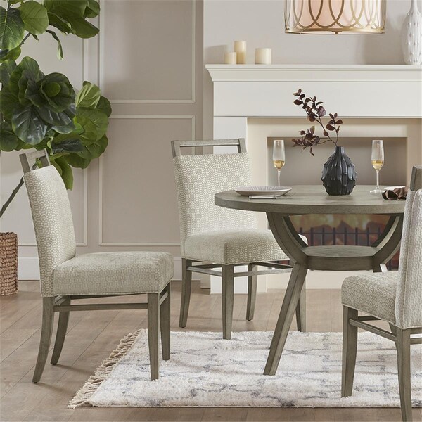 Madison Park Cream Elmwood Dining Chair - Set of 2 - MP108-0911