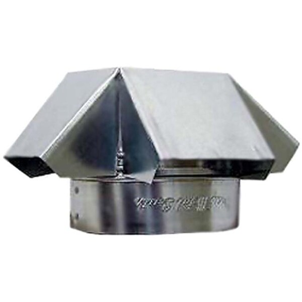Gray Metal Gray Metal 4-327 4 in. Galvanized Round Vent Cap - 4-327