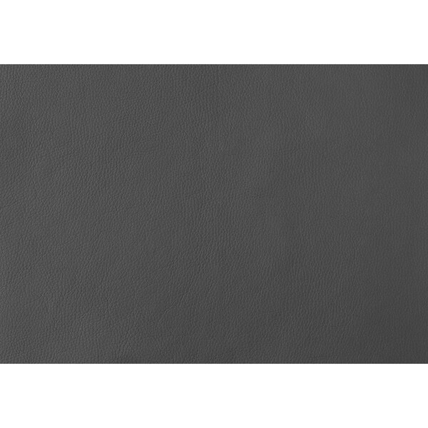 Homeroots 39.5 in. Grey Leather Look; Foam & Chrome Metal Dining Chairs - Pack of 2 - 332611