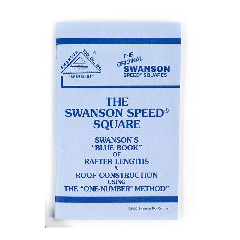 Swanson 7 in. Speed Square, Rafter / Carpenter Square Layout Tool with Etched Markings and Blue Book - T0101