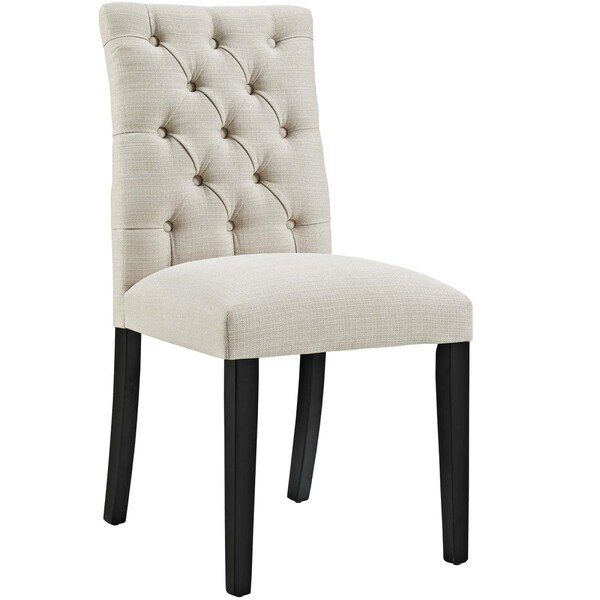 Modway Furniture 37.5 H x 24.5 W x 18.5 L in. Duchess Fabric Dining Chair, Beige - EEI-2231-BEI