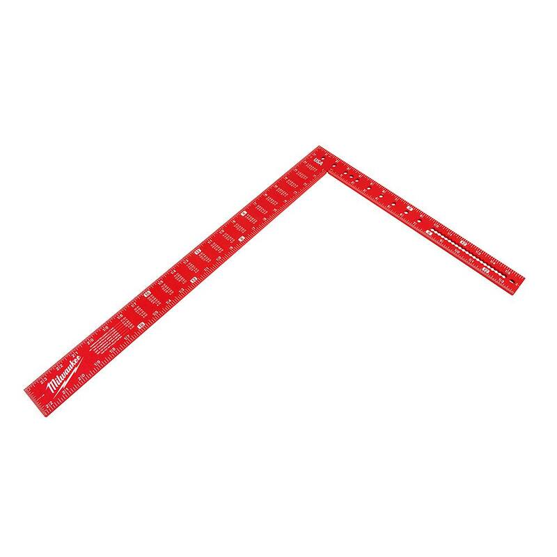 Milwaukee 7 in. Magnetic Rafter Square with 16 in. x 24 in. Aluminum Framing Square - MLSQM070-MLSQ024