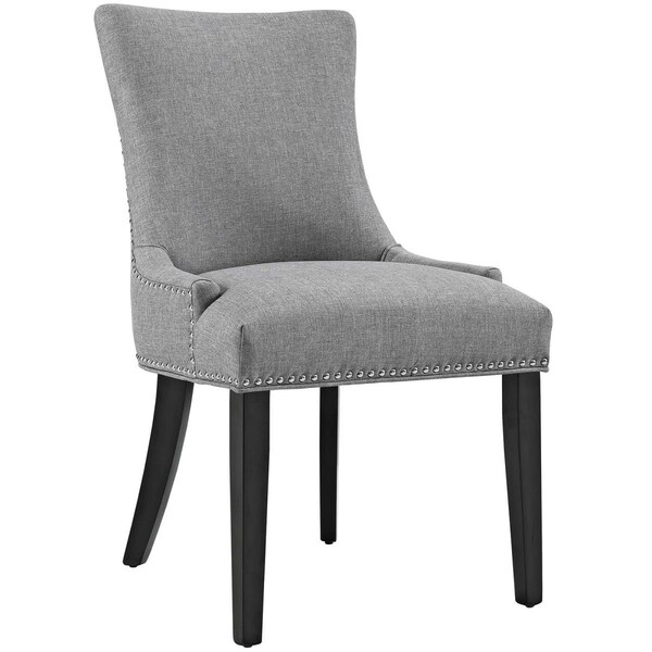 Modway Furniture 36 H x 25 W x 22 L in. Marquis Fabric Dining Chair, Light Gray - EEI-2229-LGR