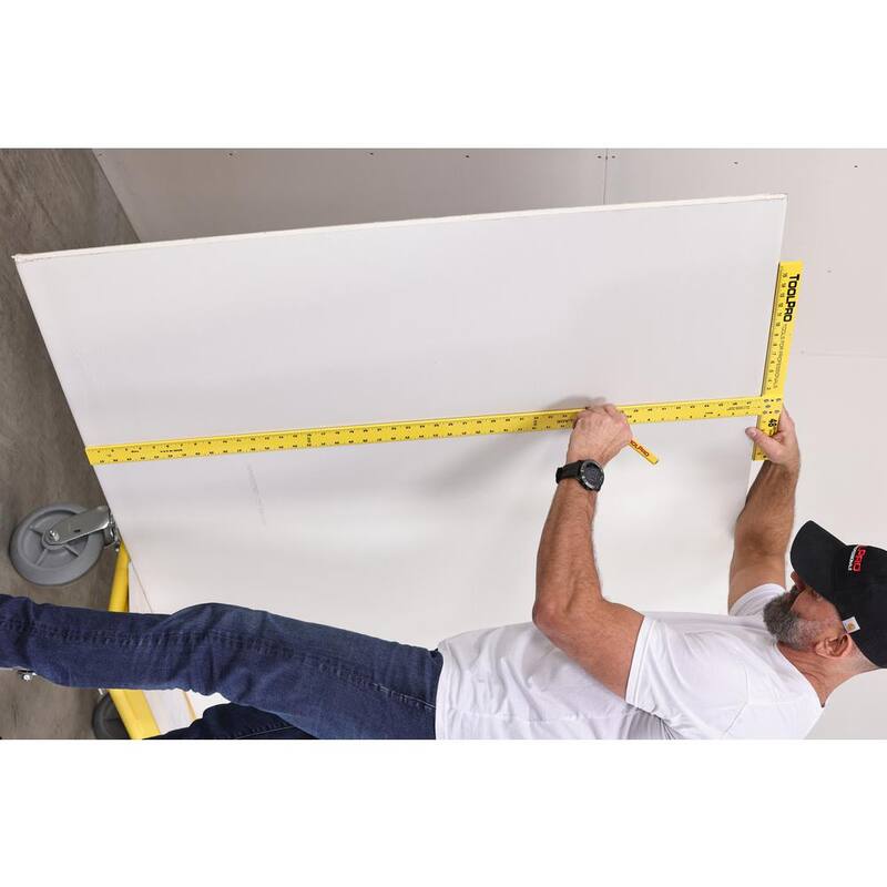 ToolPro 54 in. Heat-Treated Aluminum Drywall T-Square (2-Pack) - TP01021