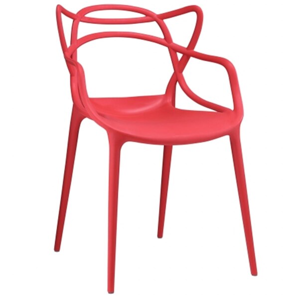 East End Imports Entangled Dining Armchair, Red - EEI-1458-RED