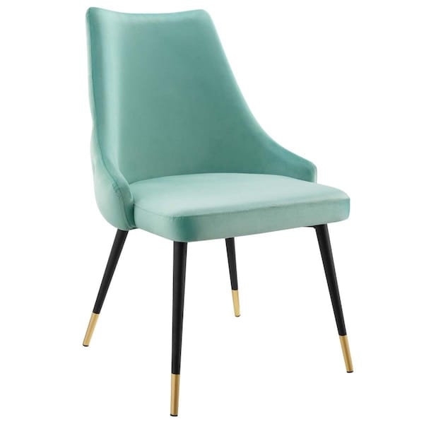 Modway Furniture Adorn Tufted Performance Velvet Dining Side Chair, Mint - EEI-3907-MIN