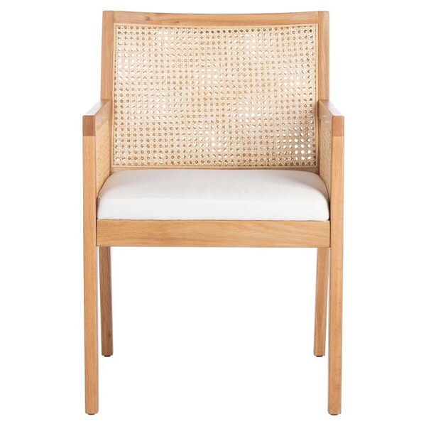 Safavieh 33.9 x 21.9 x 24.8 in. Malik Rattan Dining Chair, Natural - SFV4105B