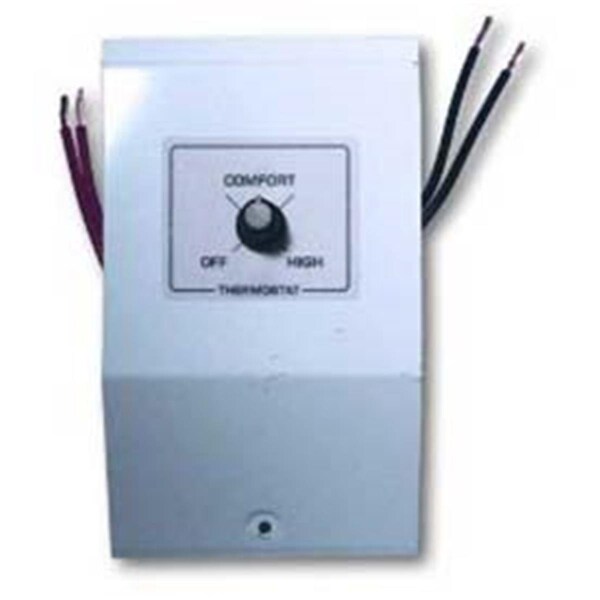 King Electric 22A Double Pole Built-In Thermostat Kit, White - KI132783