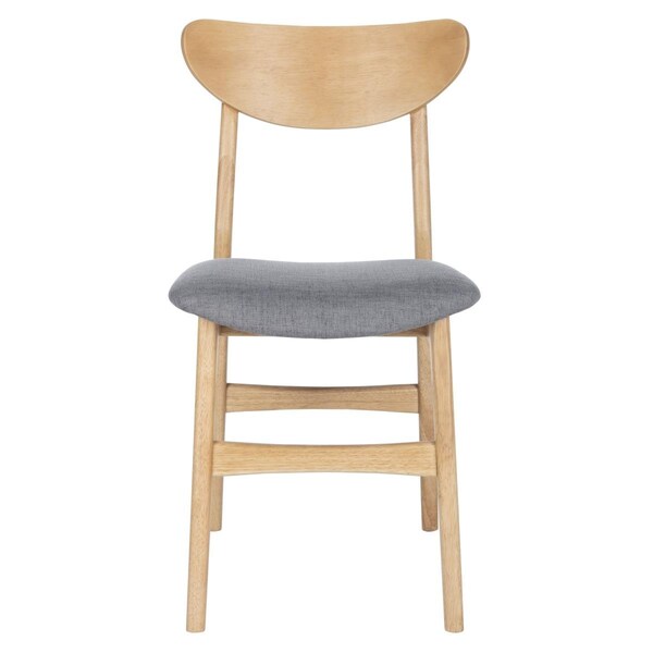 Safavieh Lucca Retro Dining Chair - Natural & Grey, 2PK - DCH1001B-SET2