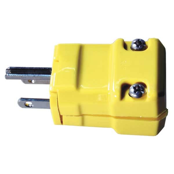 Hubbell 3 Wire Industrial Straight Blade Plug 125VAC 15A - HBL52CM66V