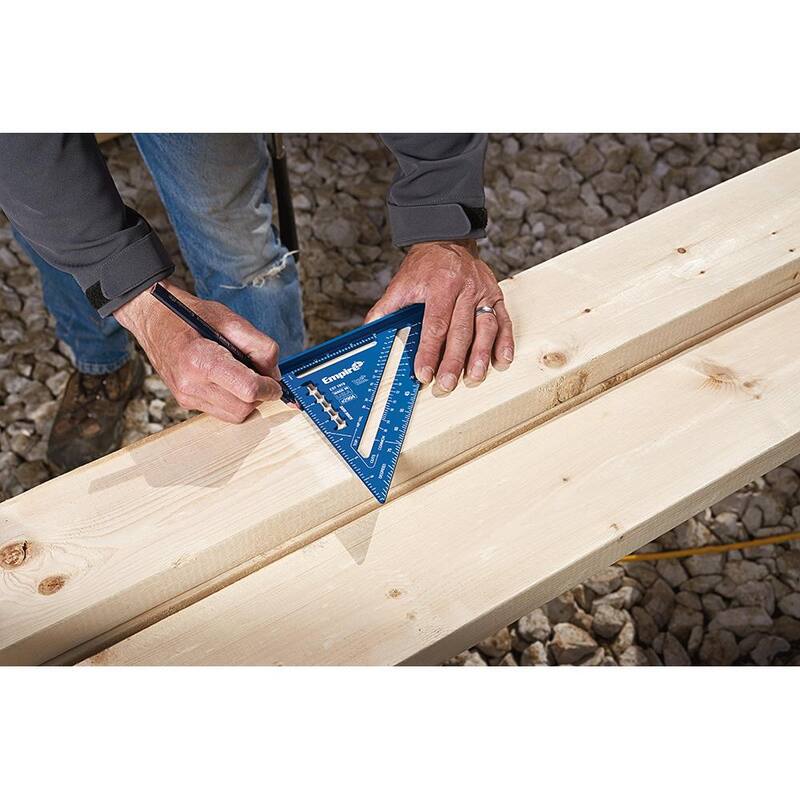 Empire 7 in. and 12 in. Laser Etched Aluminum Rafter Squares - E2994-E3992