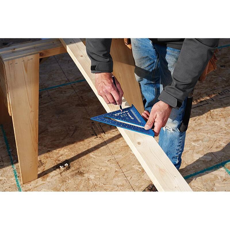 Empire 7 in. and 12 in. Laser Etched Aluminum Rafter Squares - E2994-E3992