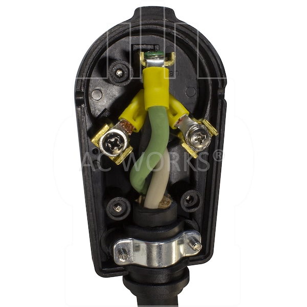 Ac Works 30 Amp 3-Prong RV Travel Trailer NEMA TT-30P DIY Assembly Replacement Plug - ASTT30P