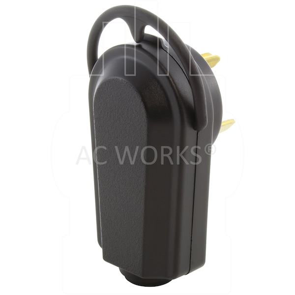 Ac Works 30 Amp 3-Prong RV Travel Trailer NEMA TT-30P DIY Assembly Replacement Plug - ASTT30P