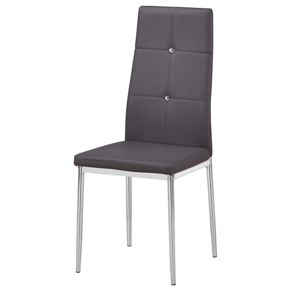 Best Master Furniture Trina Modern Living Side Chairs, Grey - Ste of 2 - T246 GREY