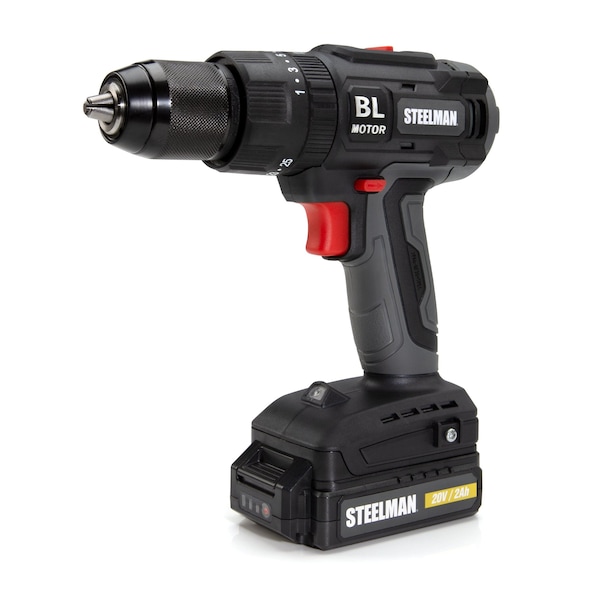 Steelman 20V Cordless Brushless Motor Drill and Battery Kit - 60956
