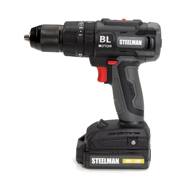 Steelman 20V Cordless Brushless Motor Drill and Battery Kit - 60956