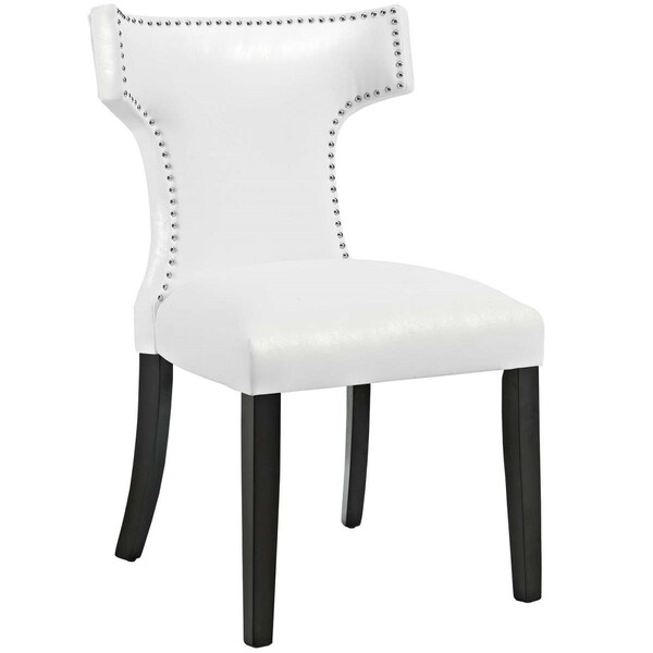 Patio Trasero Curve Vinyl Dining chair - White - PA1738089