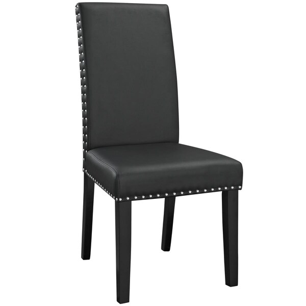 Modway Furniture Parcel Dining Vinyl Side Chair, Black - EEI-1491-BLK