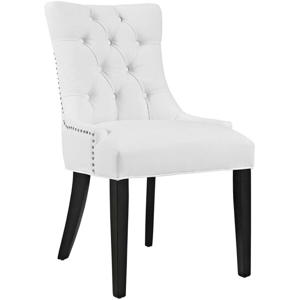 Modway Furniture 36 H x 22 W x 25 L in. Regent Vinyl Dining Chair, White - EEI-2222-WHI