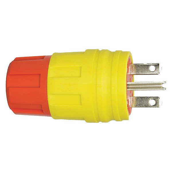 Ericson 3 Wire Industrial Straight Blade Plug 250VAC 15A - 1514-PW6P-AM