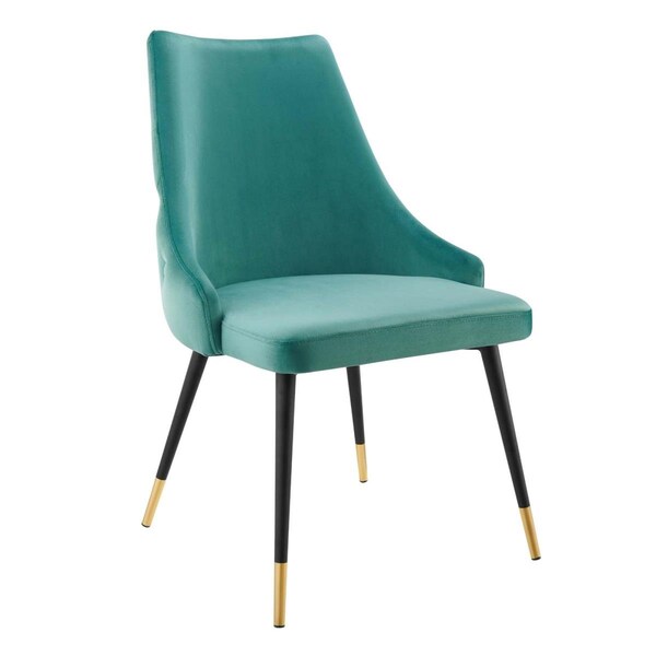 Modway Furniture Adorn Tufted Performance Velvet Dining Side Chair, Teal - EEI-3907-TEA