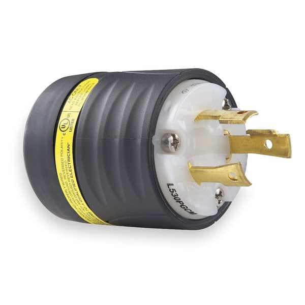 Legrand 3 Wire Ground Monitoring Plug 125VAC 30A - L530PGCM