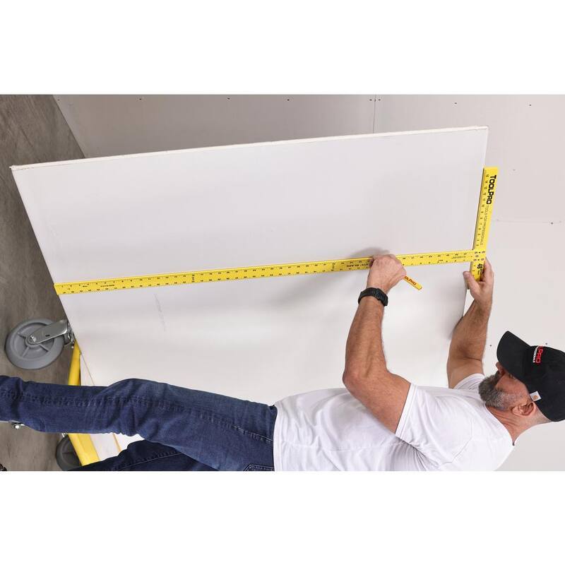 ToolPro 48 in. Heat-Treated Aluminum Drywall T-Square (2-Pack) - TP01011