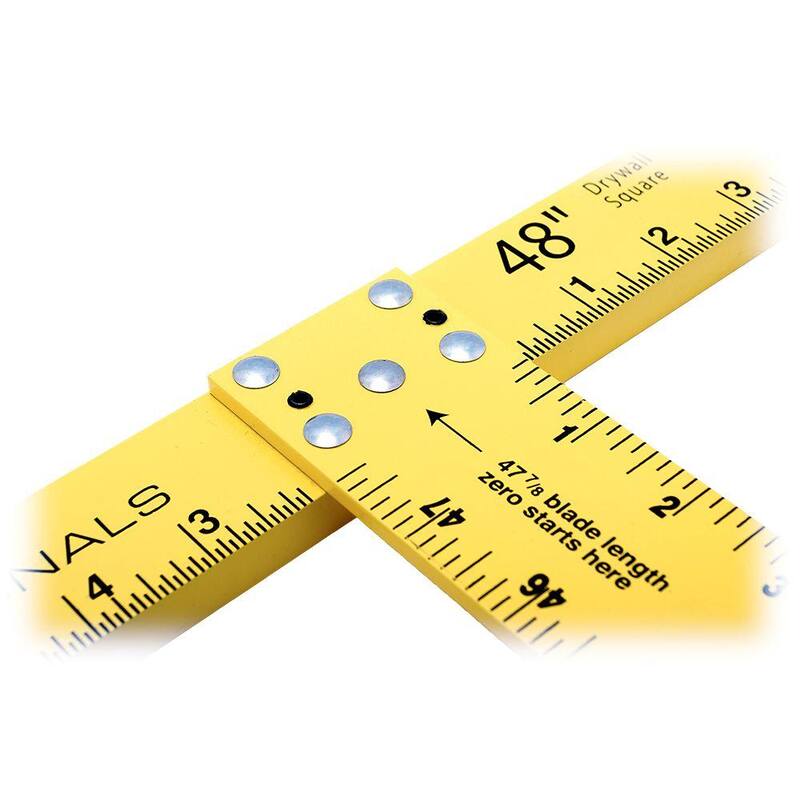 ToolPro 48 in. Heat-Treated Aluminum Drywall T-Square (2-Pack) - TP01011