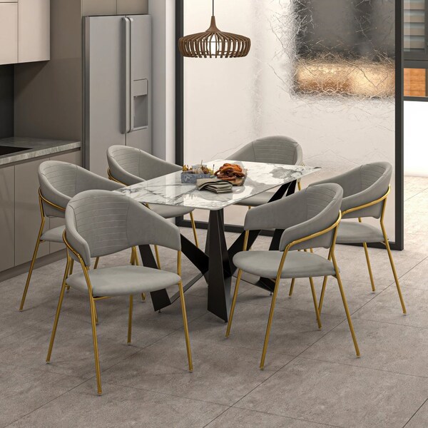 Leisuremod Bella Collection Modern Dining Chair in Light Grey - BC21LGR