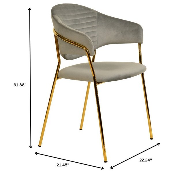 Leisuremod Bella Collection Modern Dining Chair in Light Grey - BC21LGR