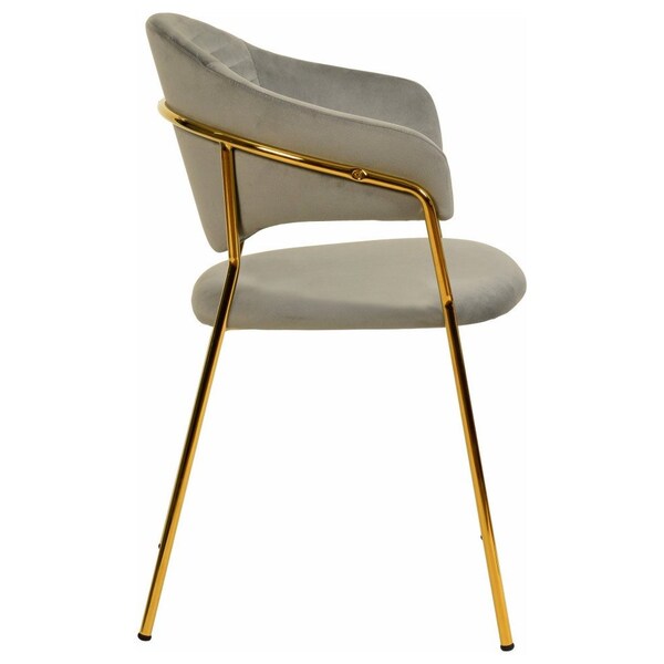 Leisuremod Bella Collection Modern Dining Chair in Light Grey - BC21LGR