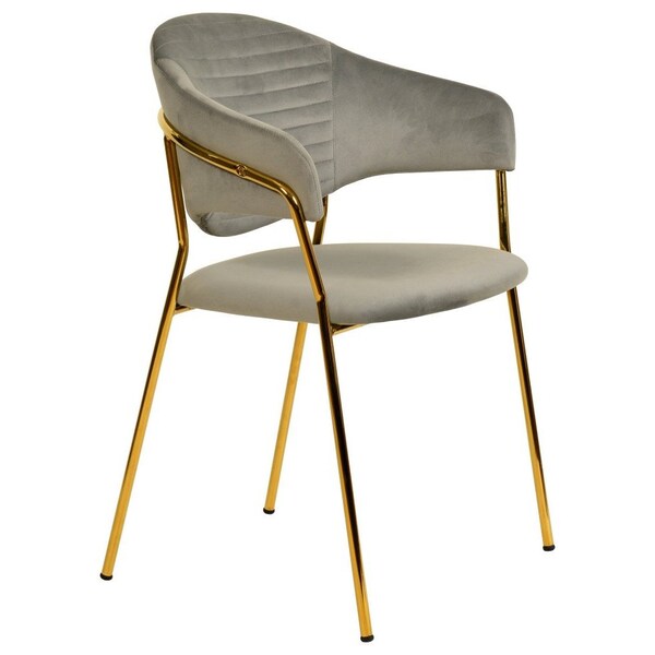 Leisuremod Bella Collection Modern Dining Chair in Light Grey - BC21LGR