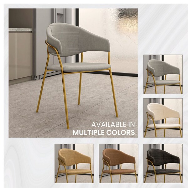 Leisuremod Bella Collection Modern Dining Chair in Light Grey - BC21LGR