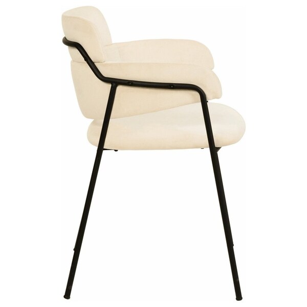 Leisuremod Axis Collection Modern Dining Chair in Beige, 4PK - AC22BG4