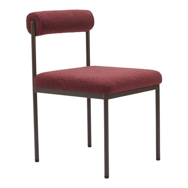 Zuo Modern Livorno Dining Chair Red & Bronze - 110103