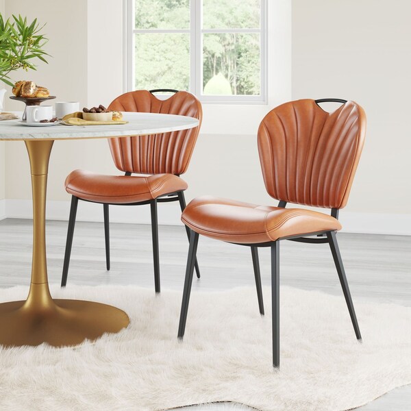 Zuo Modern Terrence Dining Chair Set Of 2 Vintage Brown - 109337
