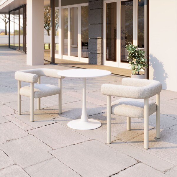 Zuo Modern Sunbath Dining Chair Set Of 2 White - 704048