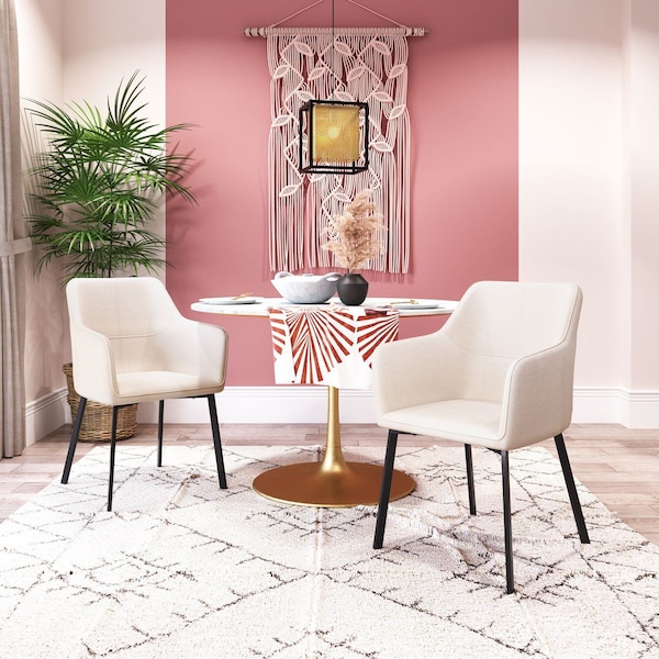 Zuo Modern Adage Dining Chair Set Of 2 Beige - 109400