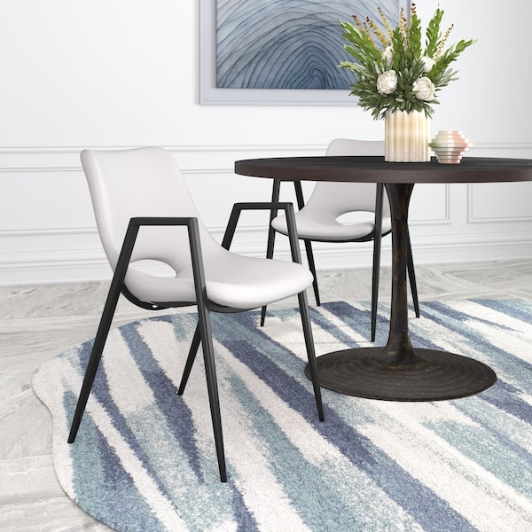Zuo Modern Desi Dining Chair Set Of 2 White - 109535