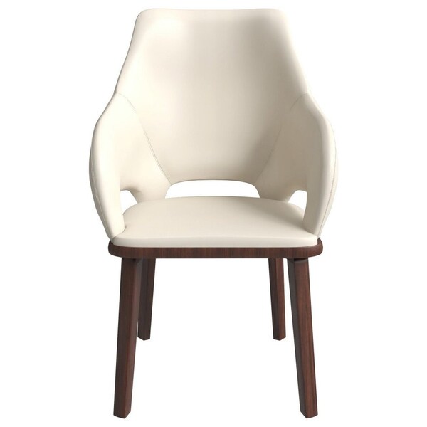 Leisuremod Vivara Collection Modern Dining Chair in Light Taupe, 2PK - VC23LTP2