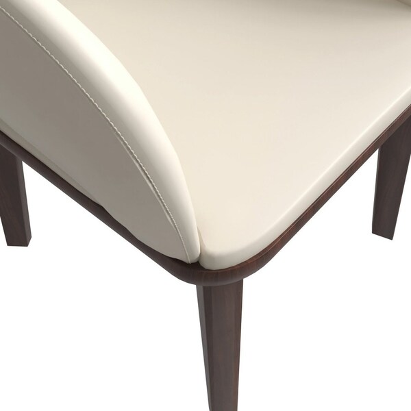 Leisuremod Vivara Collection Modern Dining Chair in Light Taupe, 2PK - VC23LTP2